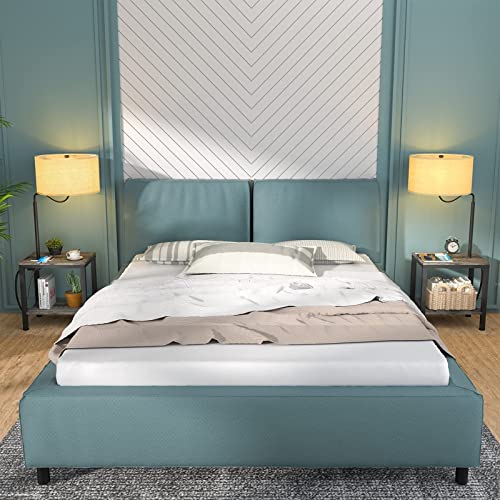 LityMax Floor Lamp with Table, Side Table with Lamp Attached, USB