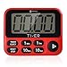 Kitchen Timer, Digital Kitchen Timers Loud Magnetic Clock Countdown Count Up Multiple Function Red