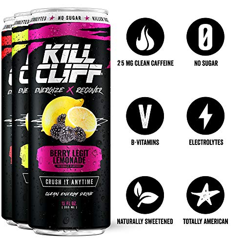 KILL CLIFF Recovery & Ignite Clean Energy Drinks Electrolytes & B