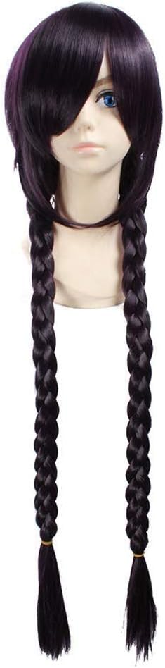 Yamia Anime Cosplay Wig for Fukawa Toko Long Braid Purple Black Wig Women Girls' Party Wigs with Free Cap - Image 4