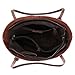 S-ZONE Women's Vintage Crazy Horse Leather Work Tote Shoulder Bag Large Capacity Upgraded Straps Version