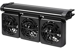 DaToo 3 Fans Aquarium Chiller Fish Tank Fan Aquarium Cooling Fan, 1 Yr Warranty