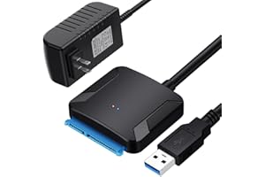 3.5 SATA III to USB 3.0 Adapter Cable for 3.5 2.5 Inch SSD/HDD External Hard Drive Adapter Reader USB to SATA Adapter Hard Dr