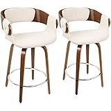 Amazon.com: LumiSource Symphony Counter Stool - Set of 2: Furniture & Decor