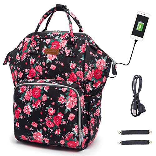 floral nappy bag