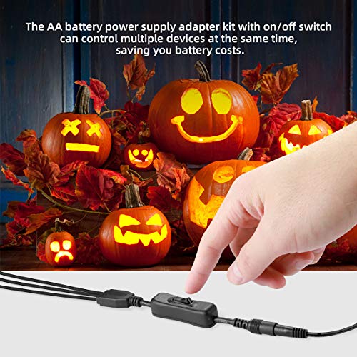 Lenink 1 to 3 AC Power Supply Adapter Kit with On/Off Switch for AA