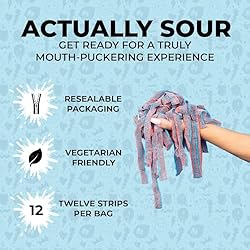 Sour Strips Flavored Sour Candy Strips, Deliciously