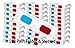 3D Red/Cyan Pro-Ana (TM) Anaglyph Cardboard Glasses - 100 Pair Folded - White Frame