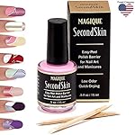 Simply Peel Off Latex Tape | Peel Off Nail Polish Barrier | Liquid Latex Barrier for Nail Art, Manicures & Pedicures | Easy Cleanup Latex for Messy Nail Art - Magique Second Skin, 0.5 fl oz