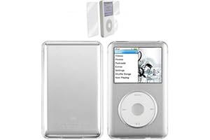 Full Protective New Clear Crystal Hard Shell Skin Cover Case for iPod Classic 7th Gen 120GB 160GB, 6th Gen 80GB 120GB (6/7 Ge