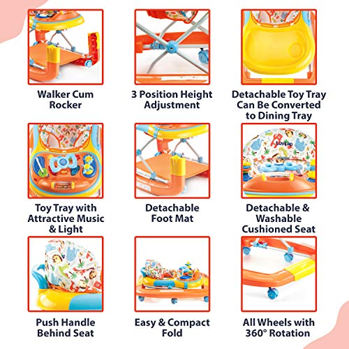 luvlap grand baby walker with rocker