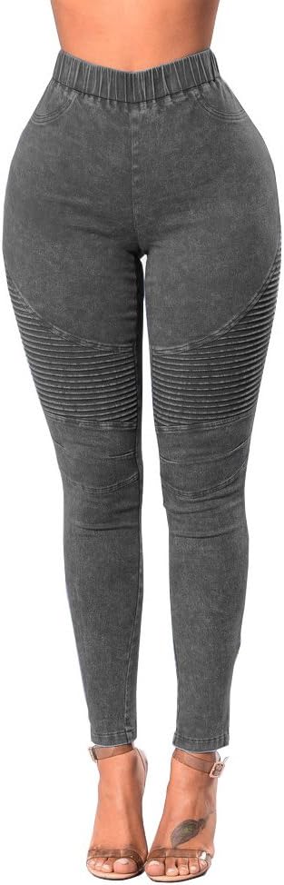 Xudom Womens Skinny Jeans Leggings High Waisted Stretch Denim Butt Lift Pencil Jeggings