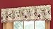 Collections Etc Country Heart Checkered Rod Pocket Window Valance, 71