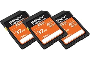 PNY 32GB Elite Class 10 U1 V10 SDHC Trail Camera Flash Memory Read Up to 100MB/s, UHS-I, HD Photo, HD Video, for Outdoor Came