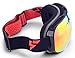 Lh Ski Goggles-OTG Spherical Frameless Goggles for Men Women Adult,Snowboard Eyewear Use Dual Uv Proof Lenses with Mirror Coating Anti-fog -Helmet Compatible with Extra Long Adjustable Strap[BLACK]