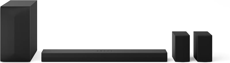 DS60TR - Soundbar, Bluetooth, 440 W, 5.1 canali con subwoofer, altoparlanti posteriori, Dolby Digital, DTS Digital Surround, nero