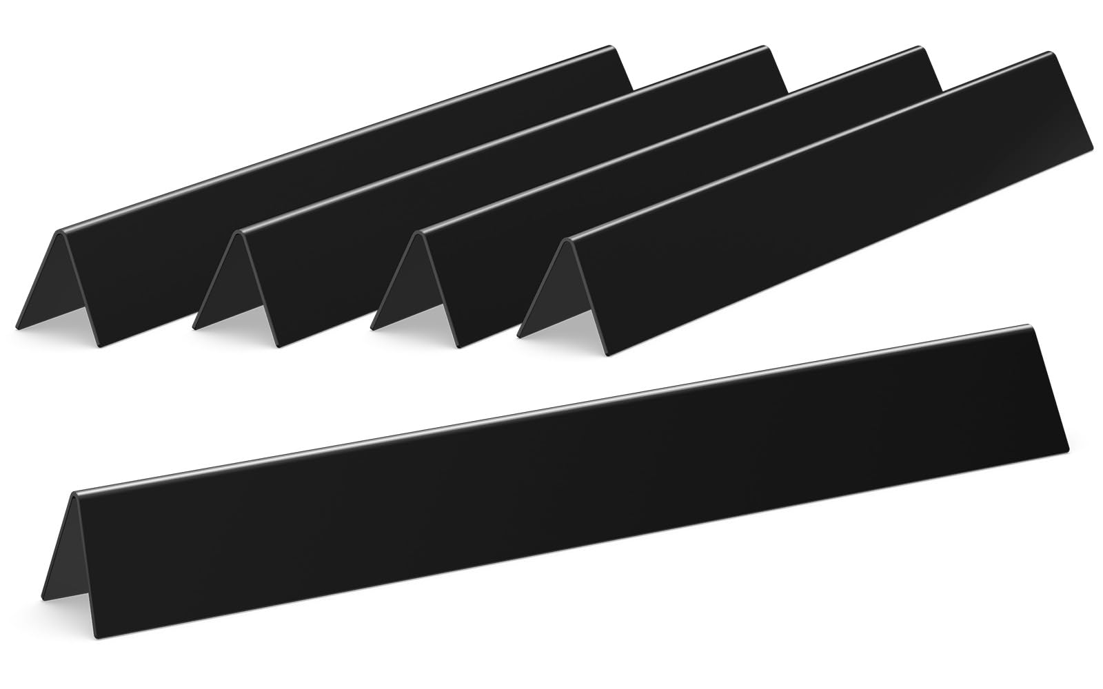 QuliMetal 24.5" Porcelain Steel Flavorizer Bars for Weber Genesis 300 Series (2007–2010) with Side Control Knobs – Fits E310, E320, S310, S320, EP310, EP320, Replacement for Weber 7539 7540 Image