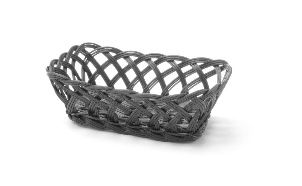HENDI 426241 Baskets with woven sides, black, 225x150x(H)65 mm