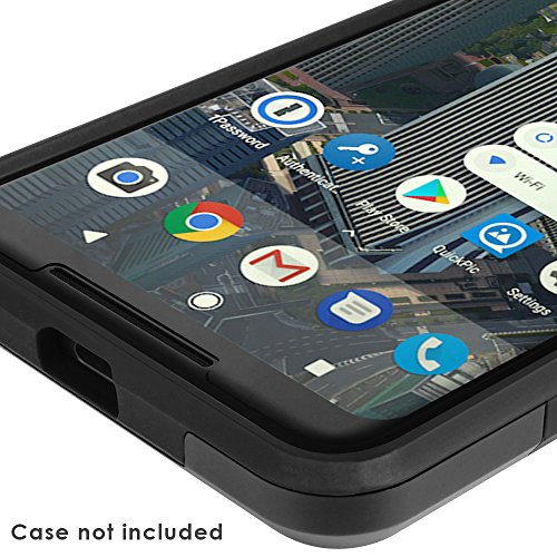 Skinomi TechSkin [2-Pack] (Case Compatible) Clear Screen Protector for Google Pixel 2 XL 2017 Anti-Bubble HD TPU Film - Thumbnail 4