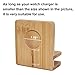 Bamboo Watch Stand for Watch Charger, Watch Stand Holder Dock Organizer for BEEBO BEABO Charging Station and More Wood Charging Stations