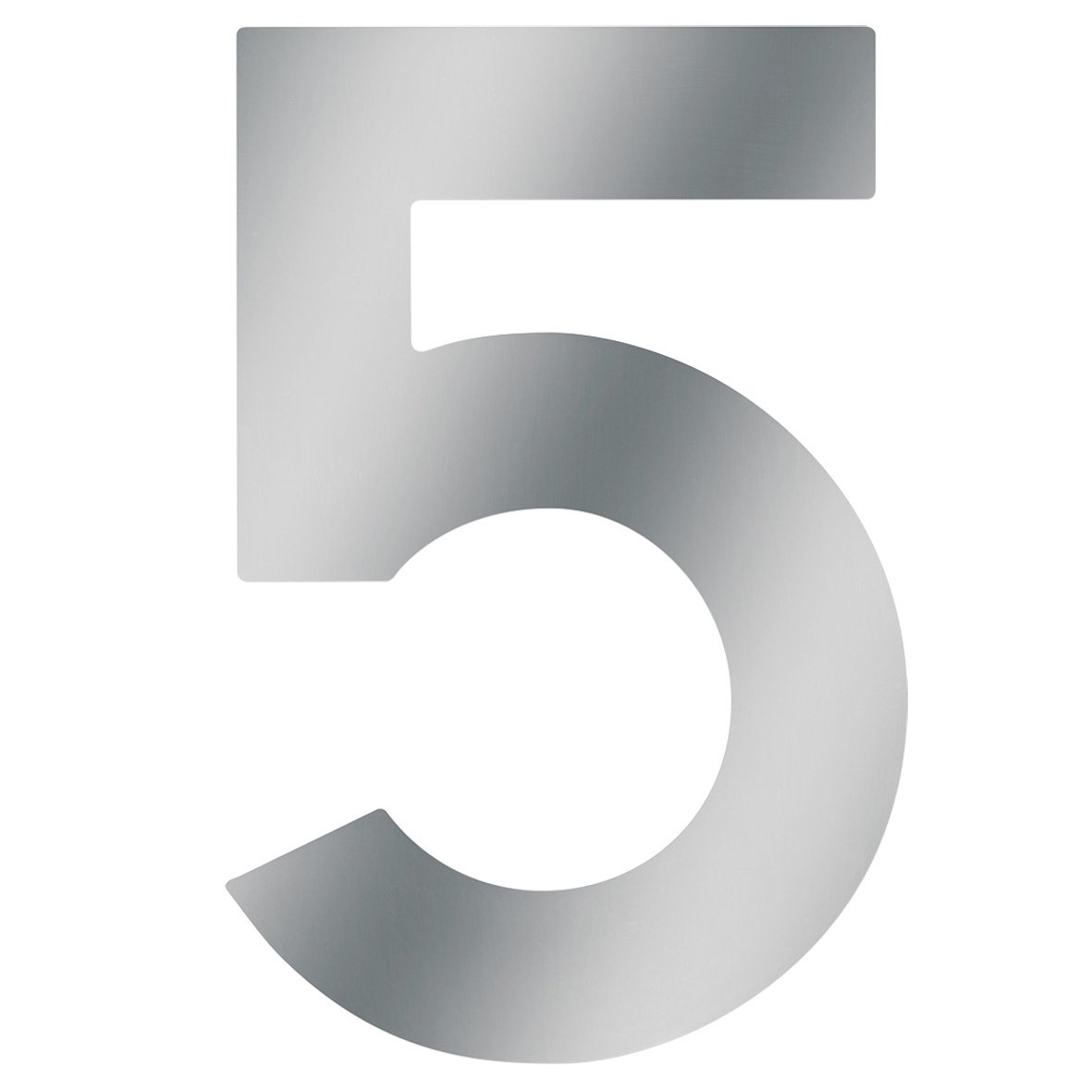 Meister Stainless Steel House Number, 3D Design, Easy Readability, Individual Combination Options - Labelling - Marking - Front Door - House Wall - Garden Gate, 424047