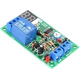 Timer Relay Module, DC12V Timer Relay LED Display Countdown Timing Timer Delay Turn OFF Relay Switch Module, Timers