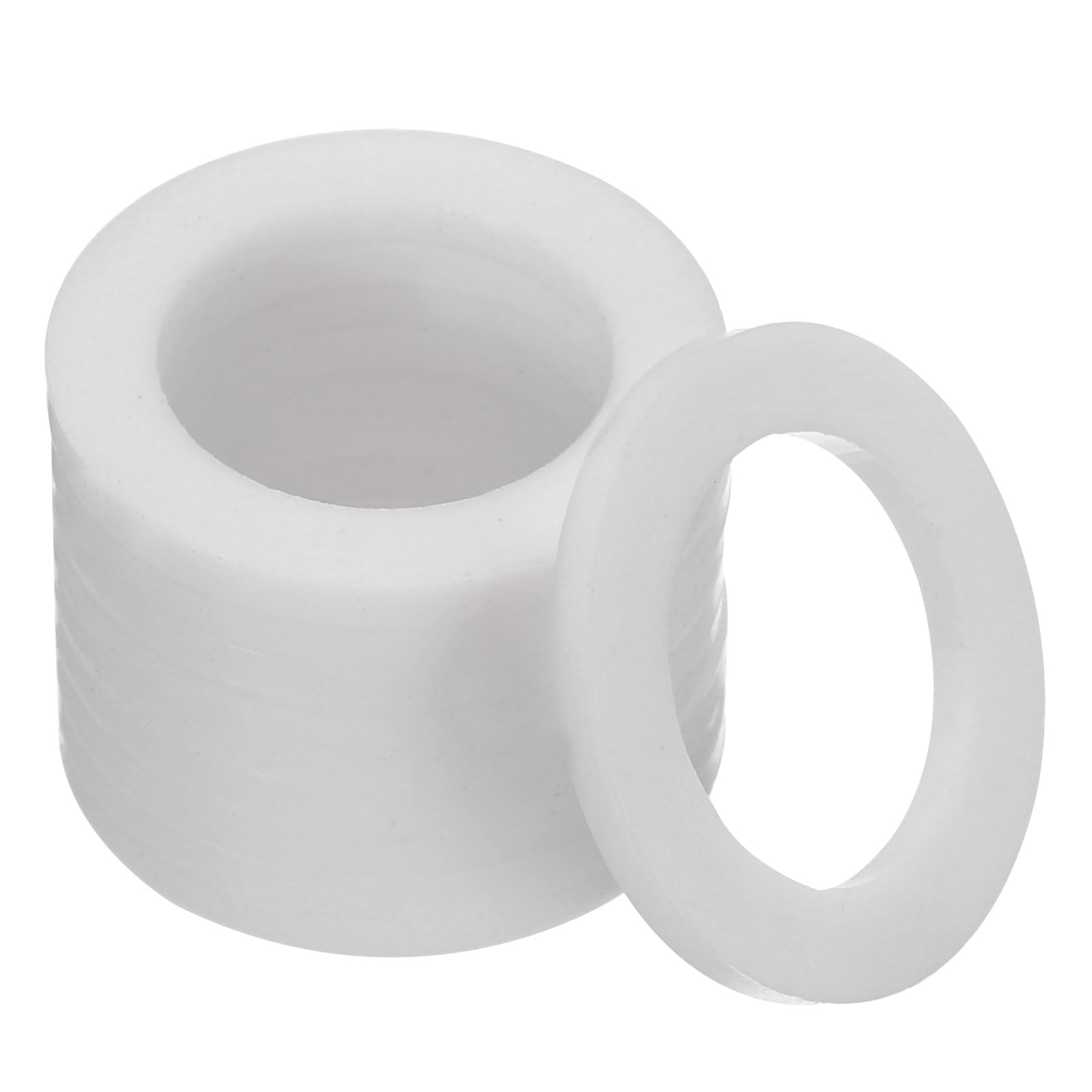 PATIKIL Flat Washers, 100 Pcs 24mm OD 16mm ID 2mm Thickness PTFE Seal Washers Flange Gasket Sealing Gasket for Faucet Pipe Water Hose