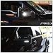 Auto Dynasty Compatible with Ford F-150 Chrome Housing Towing Side Mirror Turn Signal Light (White LED)