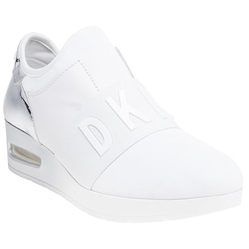 dkny black and white trainers