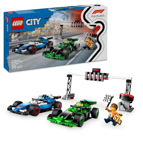 City F1 Startaufstellung mit VCARB und Sauber Rennautos (60474)