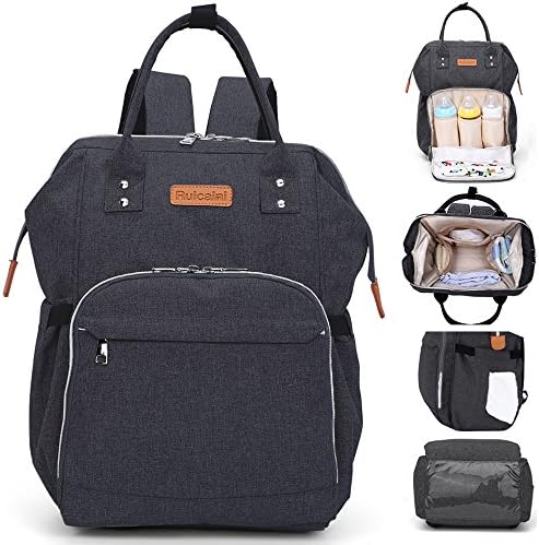 Baby Bag Backpack Multi-Function Waterproof Travel Backpack Maternity Nappy Bags for Both Mom &amp; Dad - Large Capacity, Stylish and Durable