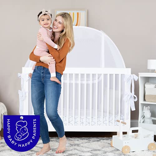 Crib Tent by Pro Baby Safety Premium See Through Mesh Mosquito Crib