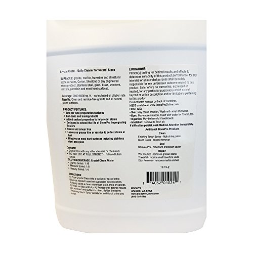 Stone Pro Crystal Clean Stone Pro Quick Clean - Acidic Tile & Grout ...