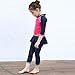 Vivobiniya Big Girl Two Piece Swimsuits Long Sleeve Rash Guard T-Shirt Swimming Trunks Cap upf50+