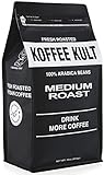 Koffee Kult Coffee Beans Medium Roasted Coffee - Highest Quality Delicious Coffee - Whole Bean Coffee Fresh Gourmet Aromatic Artisan Blend - Packaging May Vary