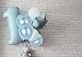 100pcs of 12-Inch Solid Metallic Latex Balloons with 65 Yards Crimped Curling Ribbon (BABY BLUE, PACK OF 100)