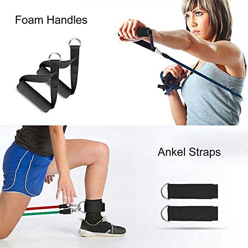 Resistance Bands Set Workout Exercise Bands for Men Women Home