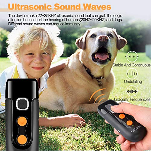 HGFLMR Ultrasonic Dog Barking Deterrent Devices, Rechargeable Bark
