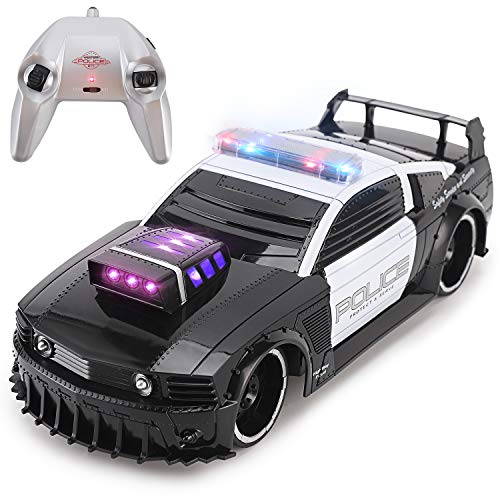 116 Remote Control RC Police Cruiser Sports Car 2.4GHz High Speed RC Cop Vehicle with