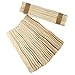 Artlicious - 200 Unfinished Wood Wavy Popsicle Craft Sticks, 8 inch Long, Great for Paint Sticks, Tongue Depressors (200 Wavy Sticks)
