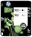 HP 901XL/901 Ink Cartridge, Black/Multicolor, Pack of 2, (CZ722FN)