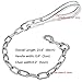 Didog 28 inch Length Heavy Duty Anti-bite Dog Giant Chain Leash with Leather Handle
