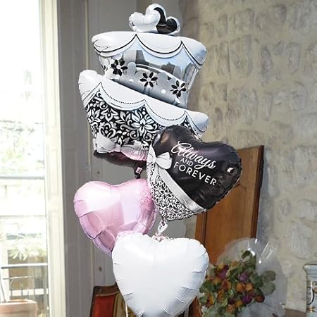 Amazon Co Jp 即日発送対応 結婚式 バルーン電報 ウェディングケーキ Always Forever ヘリウムガス入り4個 おもちゃ Amazon Co Jp 即日発送対応 結婚式 バルーン電報 ウェディングケーキ Always Forever ヘリウムガス入り4個 おもちゃ