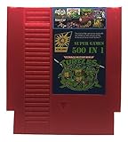 500 in 1 NES Super Games Multi Cart 72 Pin Green Game Cartridge