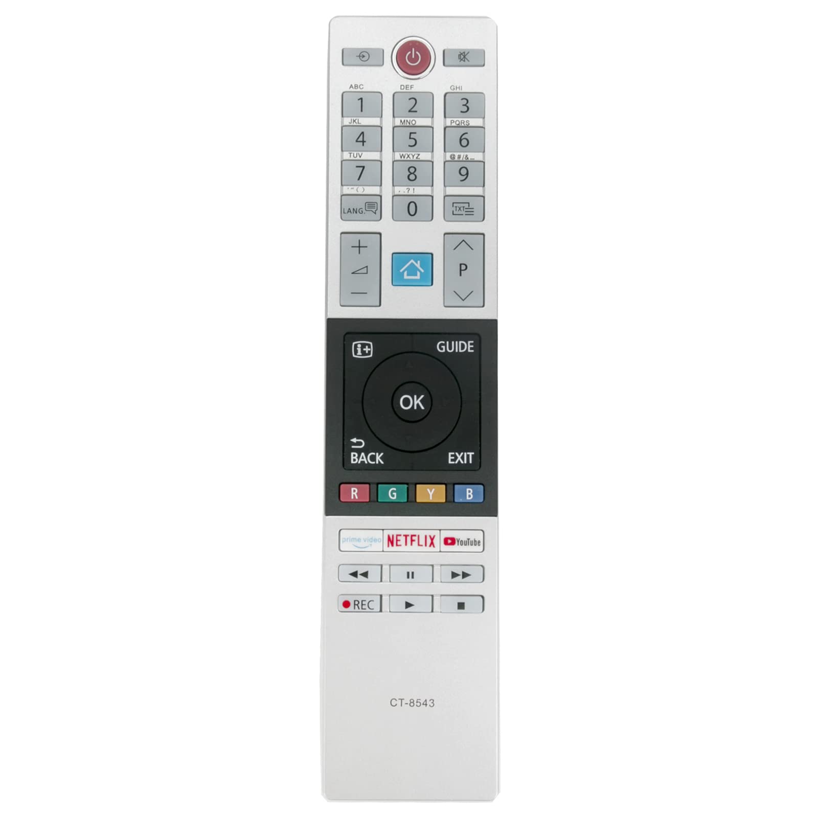 CT-8543 Sub 30101775 RC42151P Replacement Remote Control Fit for Toshiba 4K Ultra HD Smart TV 55UL3063DG 40UL3063DG 43UL3063DG 49UL3063DG 50UL3063DG 58UL3063DG 65UL3063DG