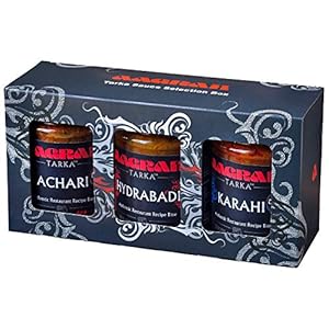 Aagrah Tarka Indian Curry Cooking Sauces geschenkdoos, karahi, achari en hydrabadi, authentieke restaurantrecepten, 3 x…