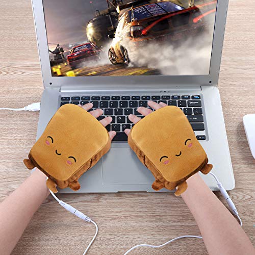 Rehomy USB Verwarming Handschoen Winter Warm Halfinger Handschoenen Draagbare Vingerloze Handwarmers 1 Paar - Image 3