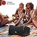 JONTER IPX5 Waterproof Bluetooth Speaker with Rich Bass Loud Stereo Sound, Portable Wireless Speaker for Home/Outdoor/Beach/Travel - Black