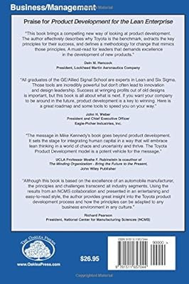 Product Development For The Lean Enterprise Why Toyotas - 