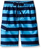 Kanu Surf Little Boys Troy Swim Trunks, Navy/Blue, Medium (5/6)